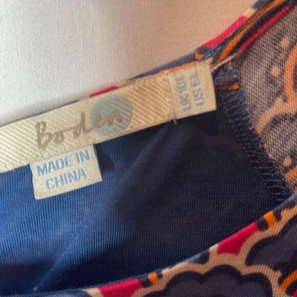 Boden Harper Jersey Faux Wrap Dress. Size 6L. - Picture 5 of 9